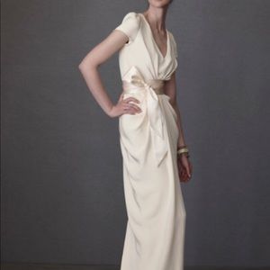 BHLDN crepe de chine silk column wedding gown  4